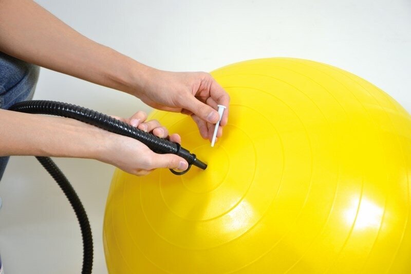 Ballpumpe Powerpomp| worktrainer.de| Pumpe f&uuml;r Sitzball|Sitzballpumpe|aufpumpen