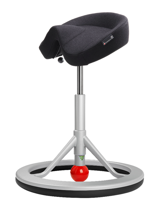 Sattelhocker Back App 2.0| worktrainer.de| R&uuml;ckenmuskeln |aktives Arbeiten| Gesund am Arbeitsplatz| balancieren