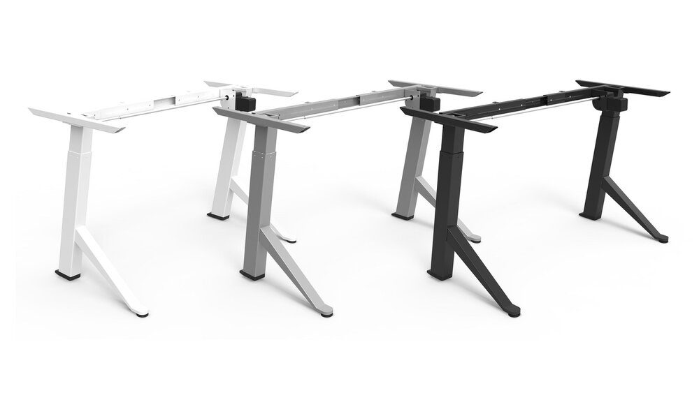 Frame Y-Desk Sitz-Steh-Schreibtisch Bleiben Sie fit mit unseren ergonomische h&ouml;henverstellbare Schreibtische 