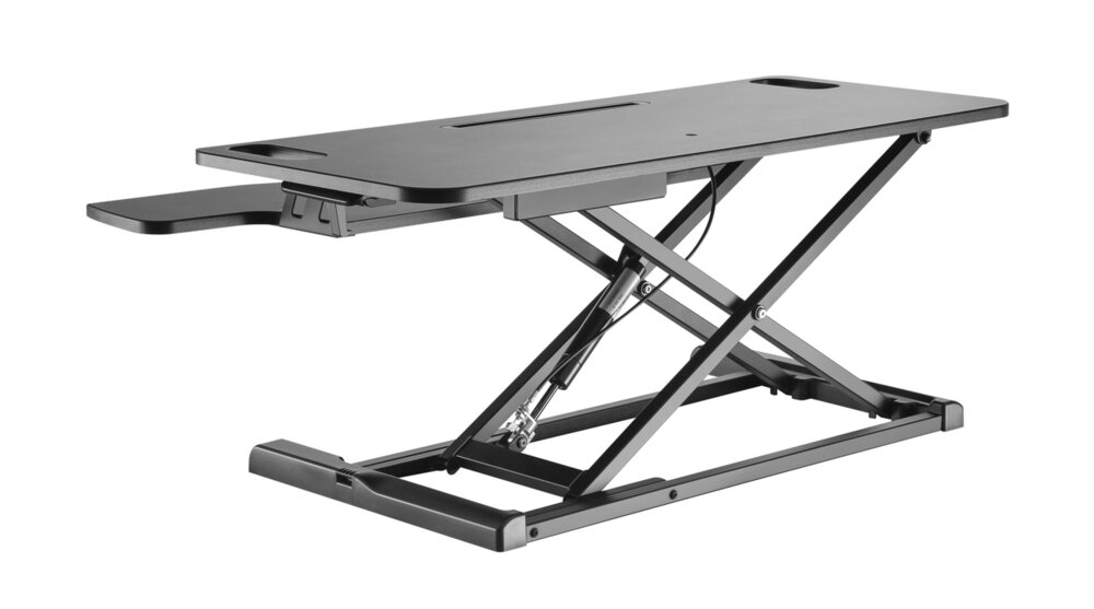 Updesk Cross Gasfeder b&uuml;ro erh&ouml;hung | Bei der Arbeit fit bleiben | Worktrainer.de