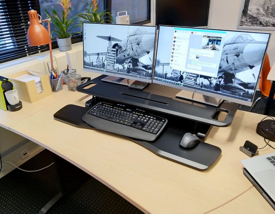 sitz-steh-erh&ouml;hung gasfeder Updesk Cross
