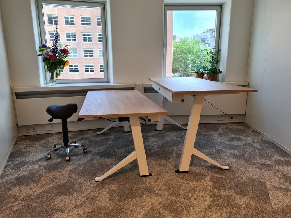 Sitz-Steh-Schreibtisch Y-Desk Bleiben Sie fit mit unseren ergonomische h&ouml;henverstellbare Schreibtische | Worktrainer
