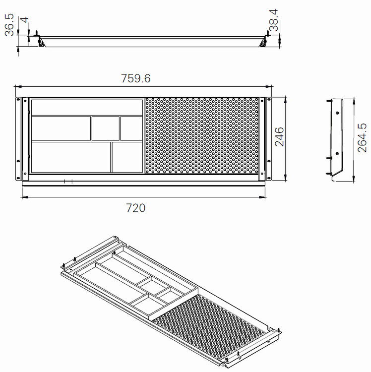 Stiftschublade SL | Gesund und aktiv arbeiten| worktrainer.de | Stifte| Stift| Schublade | Stauraum | XL  | besonders breit