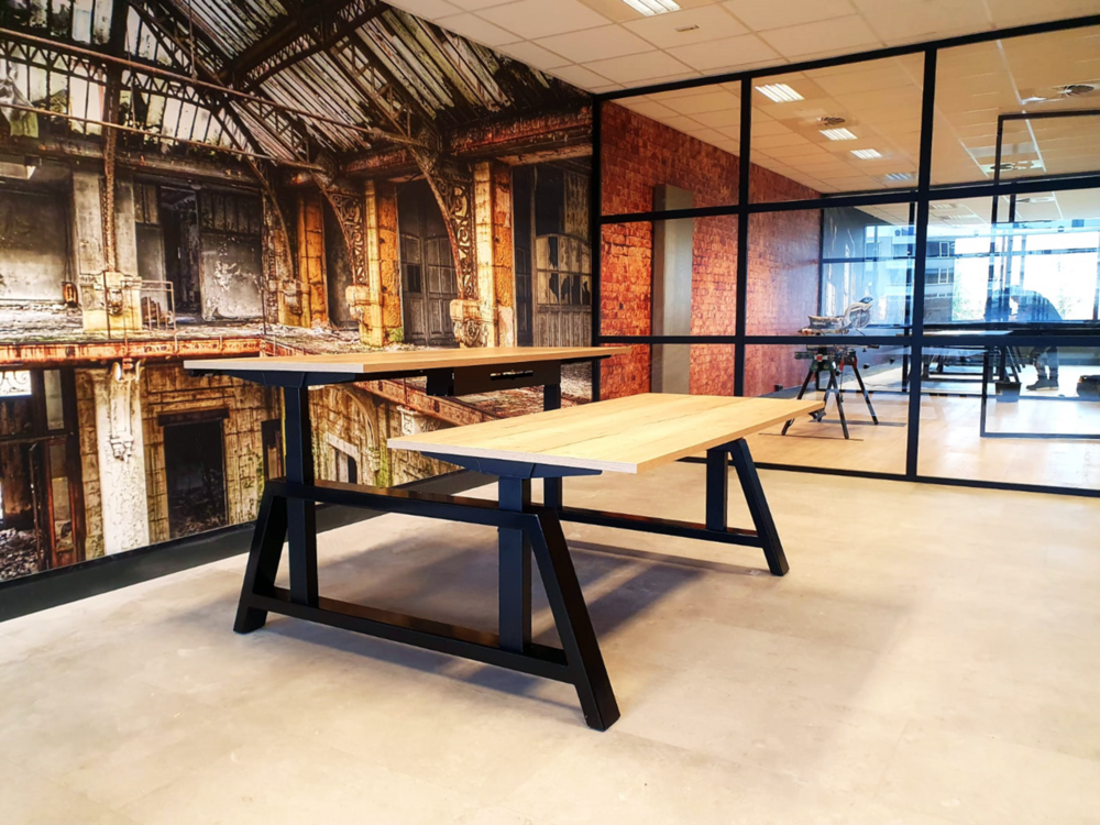 Oak Desk Bench Elektrisch h&ouml;henverstellbarer Schreibtisch | Stehen Sie gesund hinter unseren ergonomischen Arbeitspl
