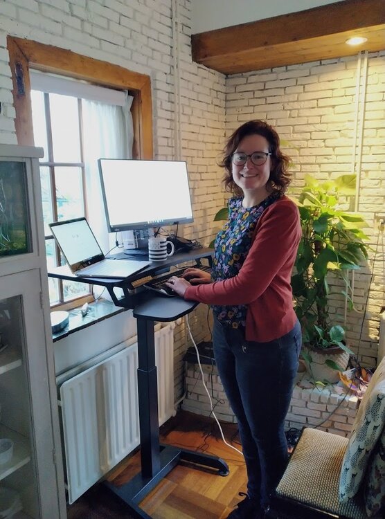 Updesk High H&ouml;henverstellbarer Schreibtisch | Worktrainer.de
