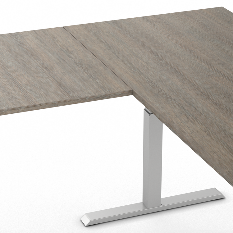 H&ouml;henverstellbarer Eckschreibtisch SteelForce 471 | Effizient, gesund und ergonomisch arbeiten | Eckschreibtisch aus Sta