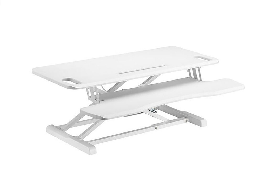 Updesk Cross Gasfeder erh&ouml;hung | Bei der Arbeit fit bleiben | Worktrainer.de