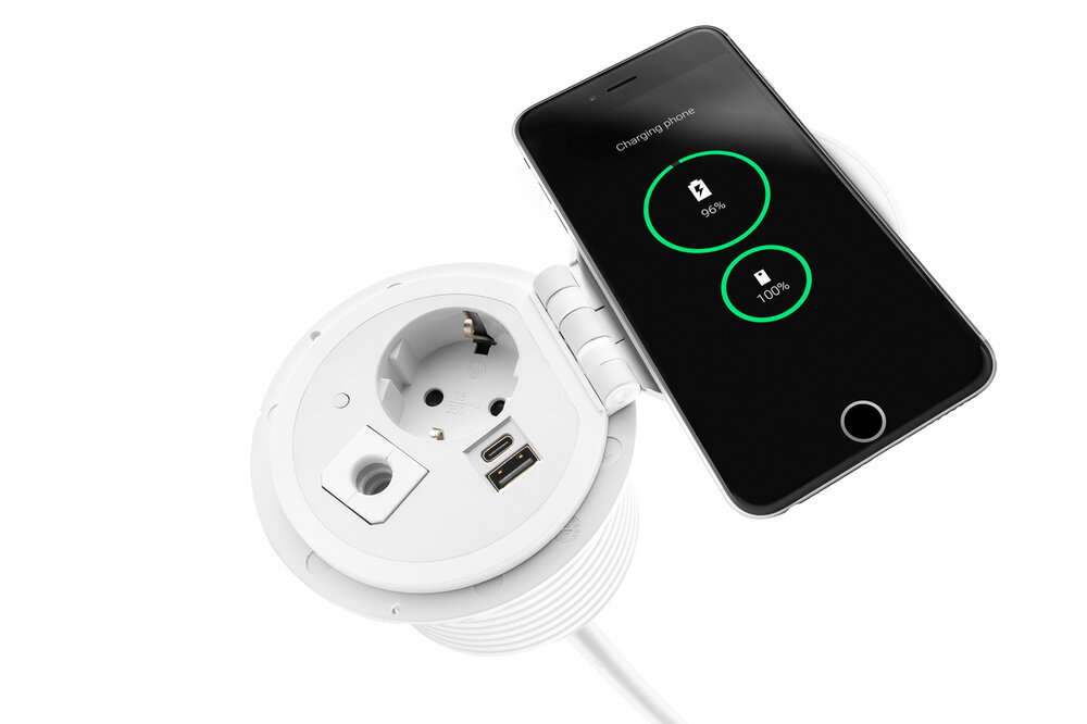 Filex | QI Power-Spot&reg; | Einbausteckdose