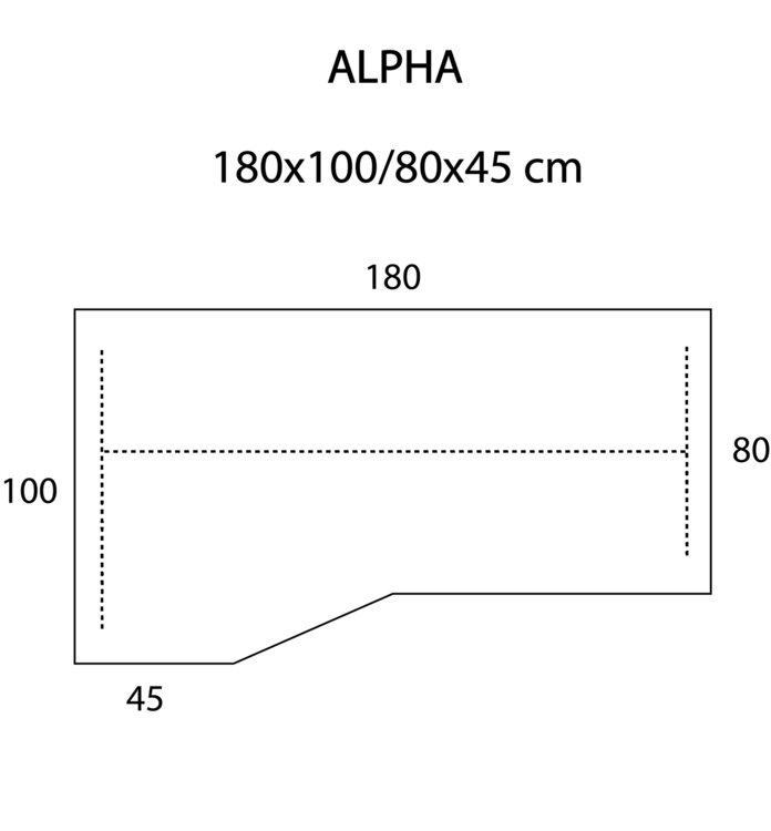 ALPHA abmessungen eckschreibtisch | elektrisch h&ouml;henverstellbarer schreibtisch