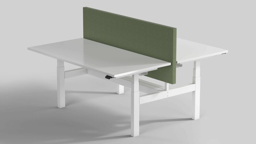 Linak Duo Bench | Doppelter H&ouml;henverstellbarer Schreibtisch 