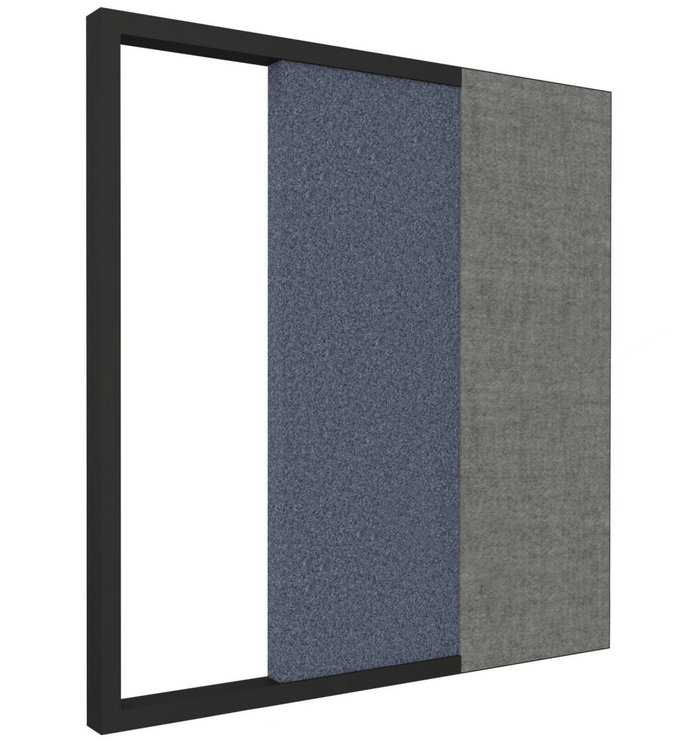 Nyink | Sch&uuml;tzwande Doppel-Sitz-Schreibtisch | mit Aluminiumrahmen