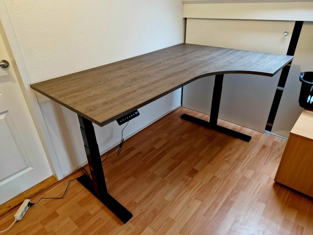 Lumi Sitz-Steh-Eckschreibtisch | Worktrainer