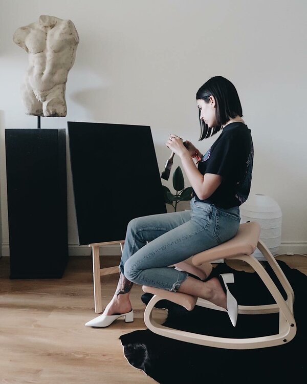 Kniestuhl VaVarier Variable kniestuhl Sitzhilfe | b&uuml;rohocker | b&uuml;rostuhl | Sitzen Sie gesund 