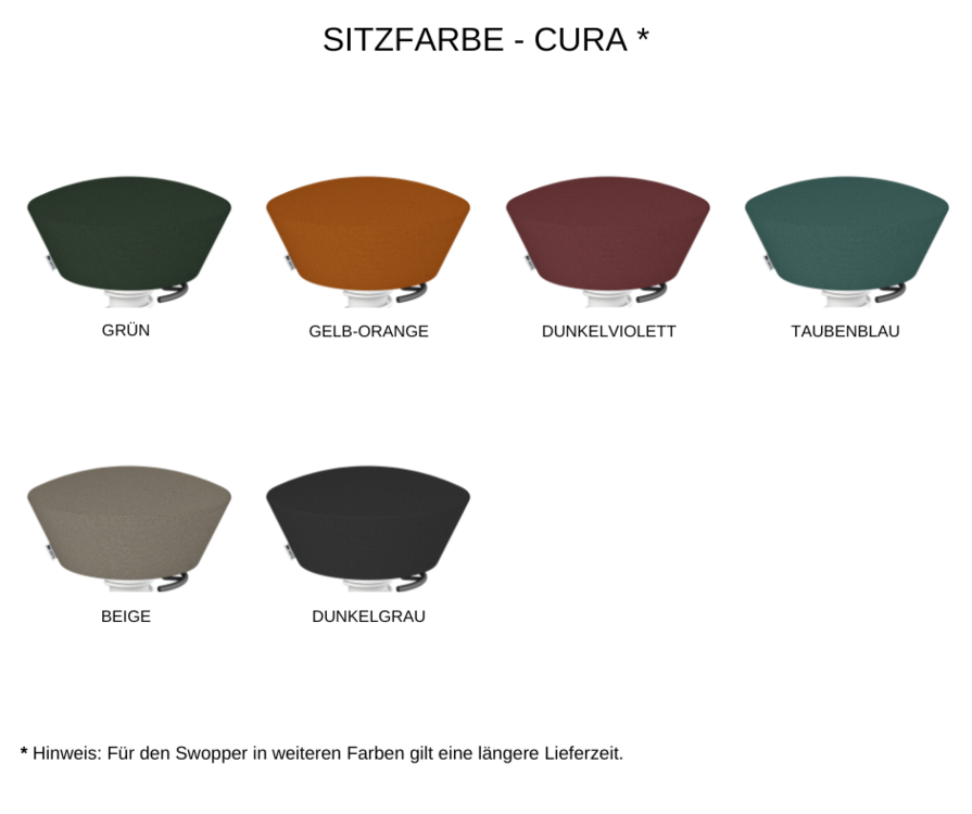 Aeris Swopper Cura | H&ouml;henverstellbarer Hocker