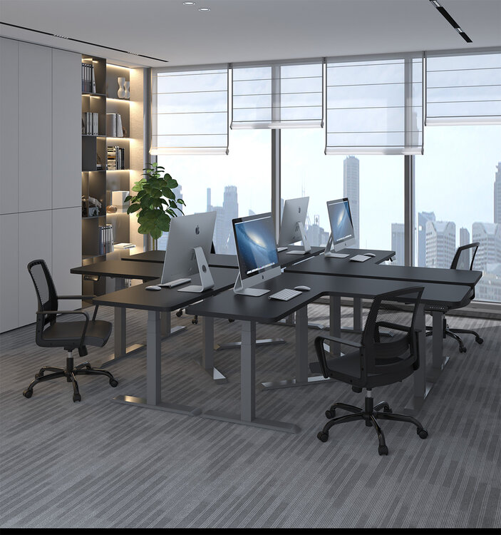 Updesk Eck | H&ouml;henverstellbarer Eckschreibtisch