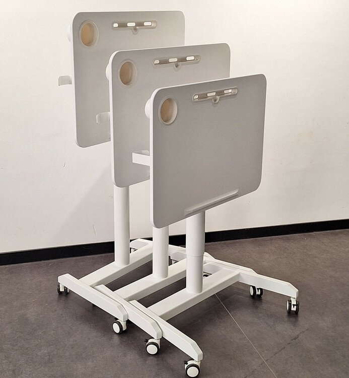 FlipDesk | Kleiner H&ouml;henverstellbarer Schreibtisch Gasfeder