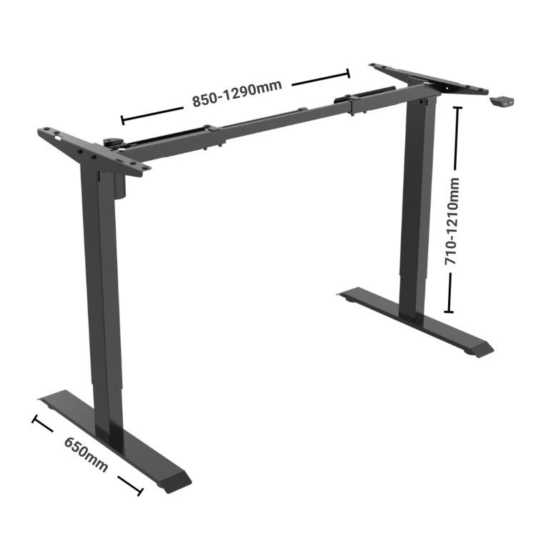 BasicDesk| Elektrischer Steh-Sitz-Schreibtisch