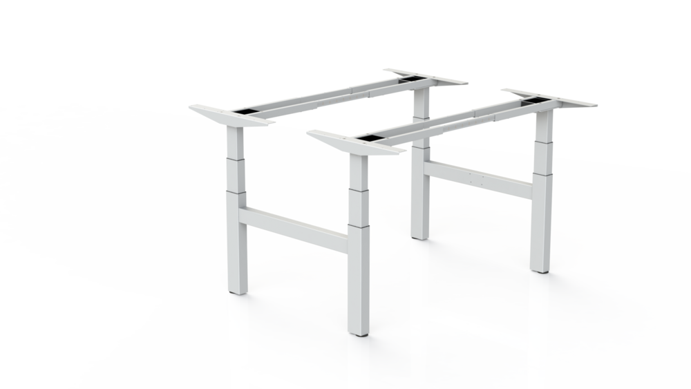 Doppelter Sitz-Steh-Schreibtisch - SteelForce 670 Workbench| H&ouml;henverstellbarer Schreibtisch| Memory Display| verste