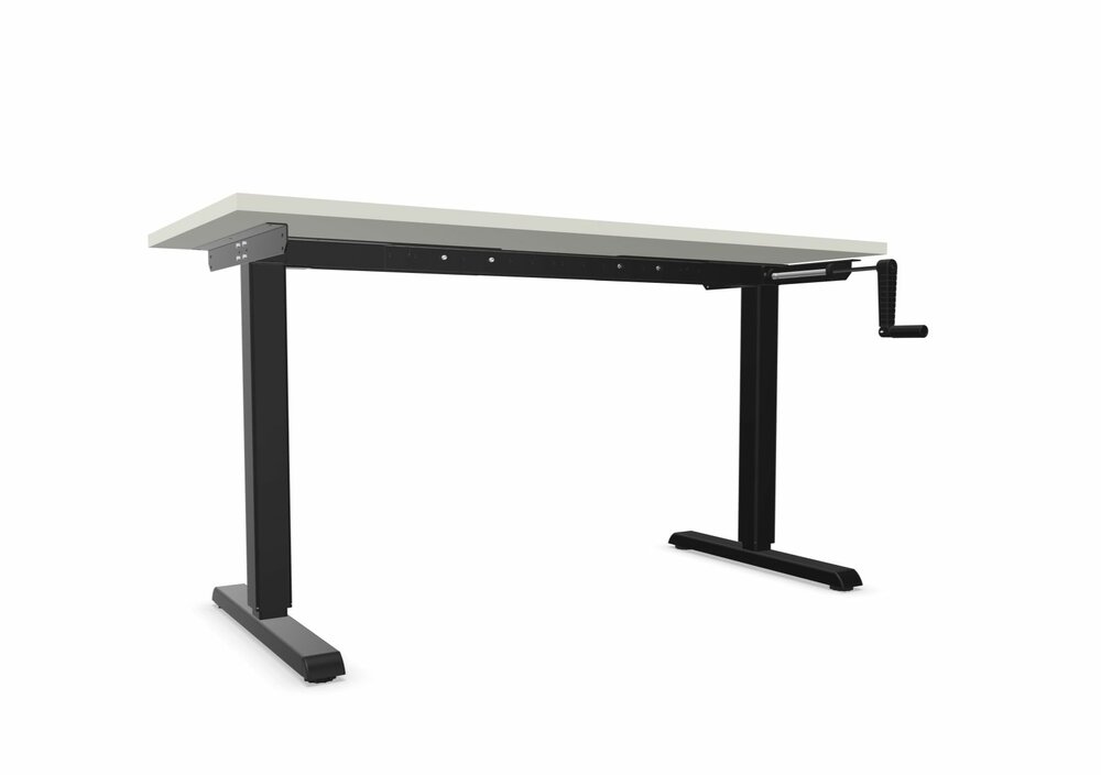 Sitz-Steh-Schreibtisch SteelForce 310 - Handkurbel| worktrainer| worktrainer.de| 