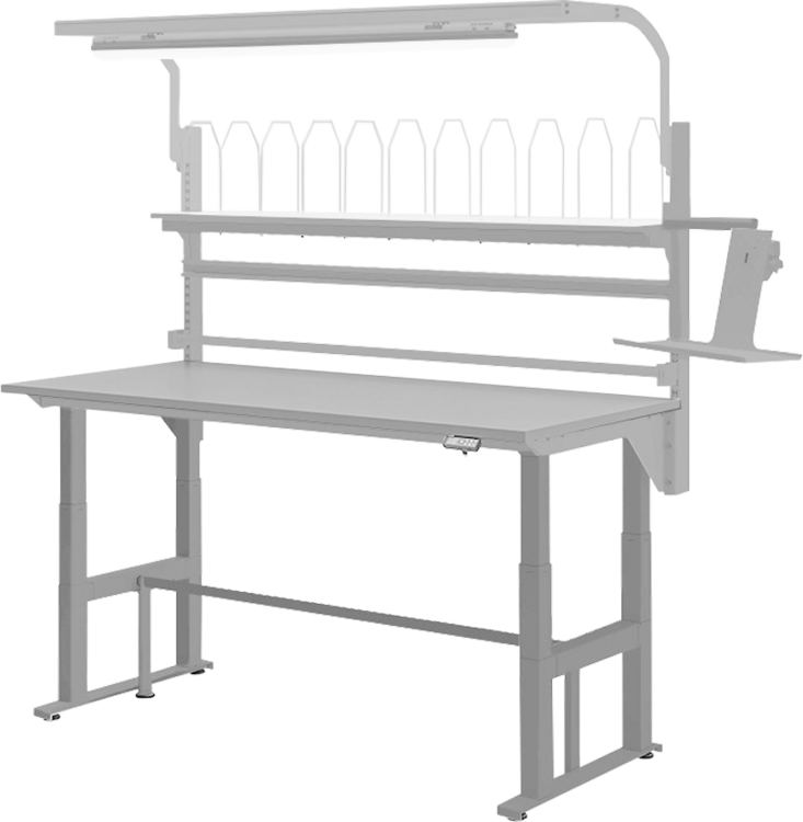 WorkBuddy | Elektrisch h&ouml;henverstellbarer Arbeitstisch