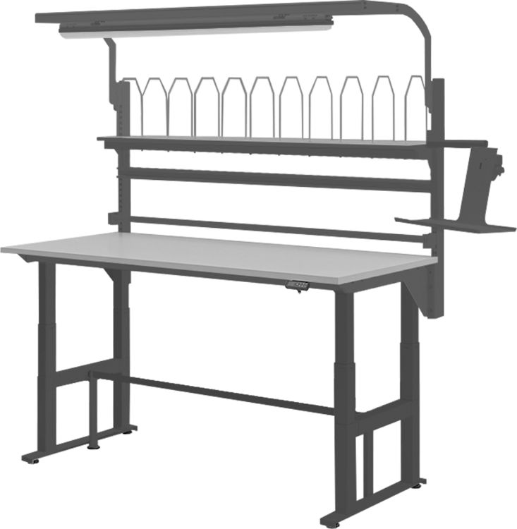 WorkBuddy | Elektrisch h&ouml;henverstellbarer Arbeitstisch