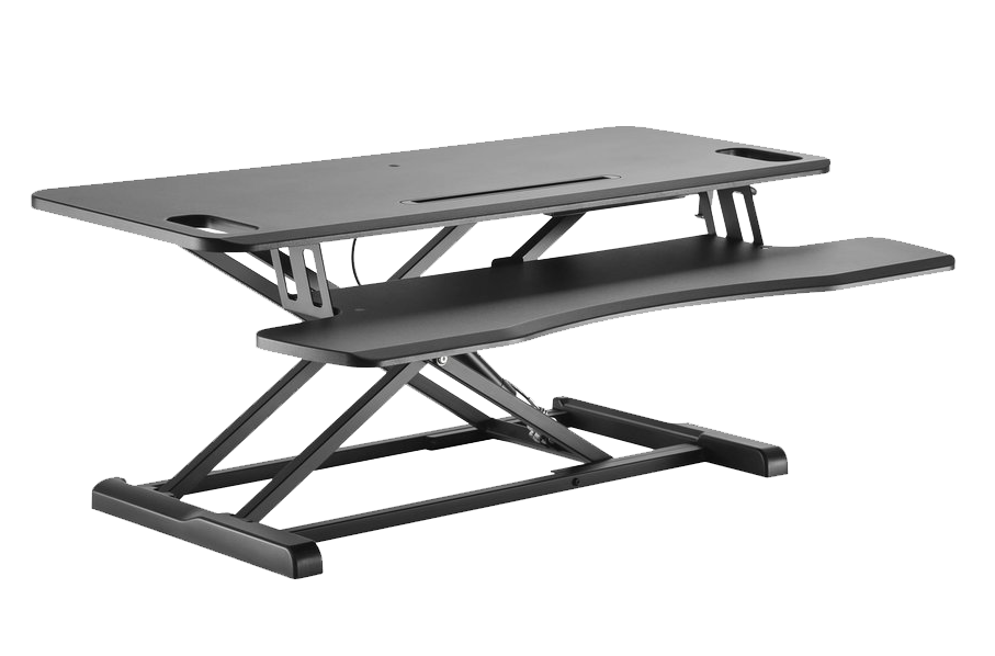 Updesk Cross Gasfeder erh&ouml;hung | Bei der Arbeit fit bleiben | Worktrainer.de