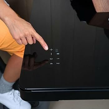 LifeSpan | H&ouml;henverstellbarer Schreibtisch mit Glasplatte