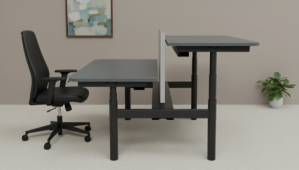 Linak Duo Bench | Doppelter H&ouml;henverstellbarer Schreibtisch 