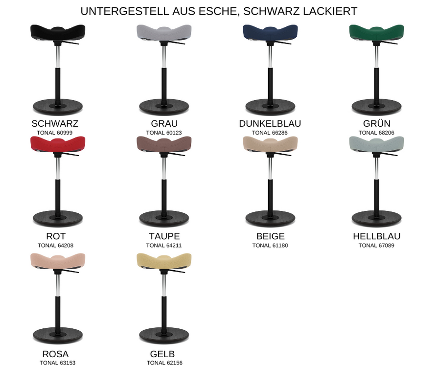 Varier Move - Sattelhocker | worktrainer.de| ergonomische Stehhilfe |aktives Arbeiten| Gesund am Arbeitsplatz|
