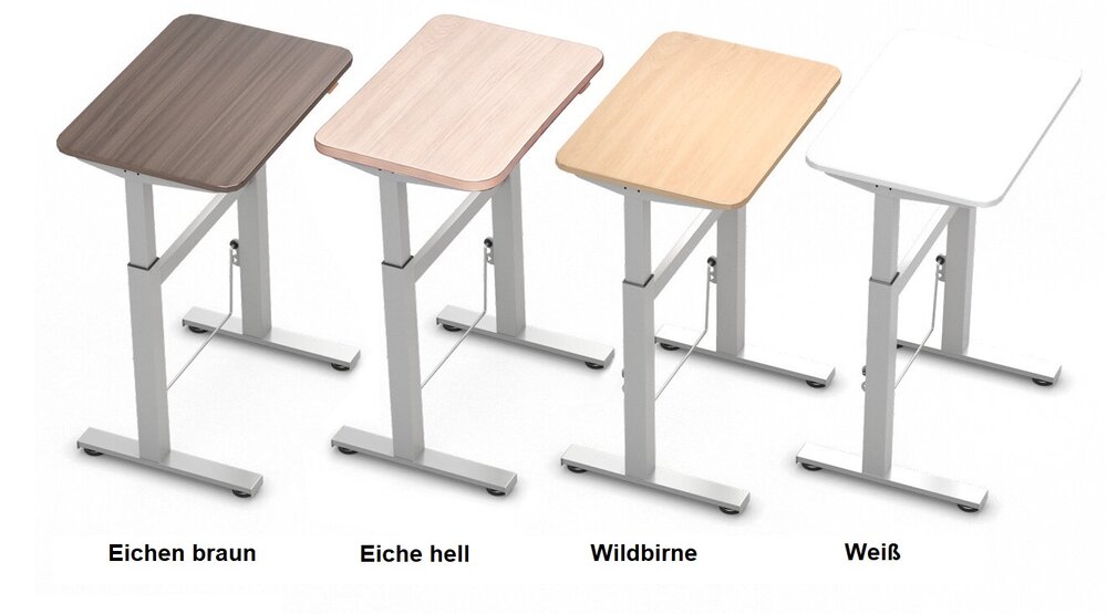 BouncyDesk | Kleiner H&ouml;henverstellbarer Schreibtisch Gasfeder