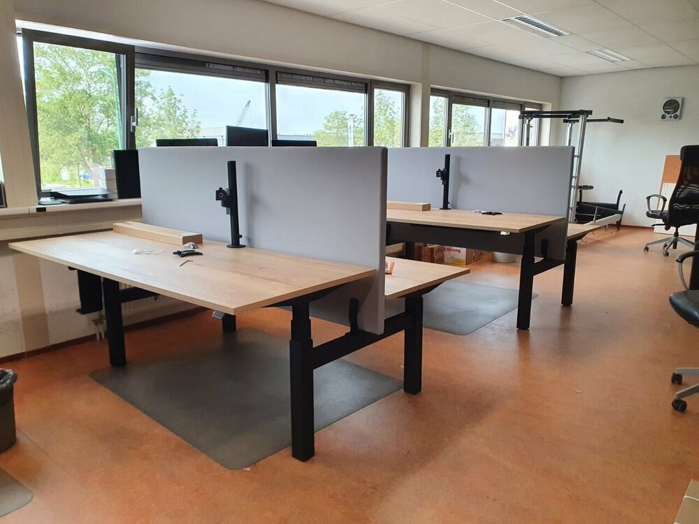 SteelForce 670 Duo | H&ouml;henverstellbarer Doppelschreibtisch