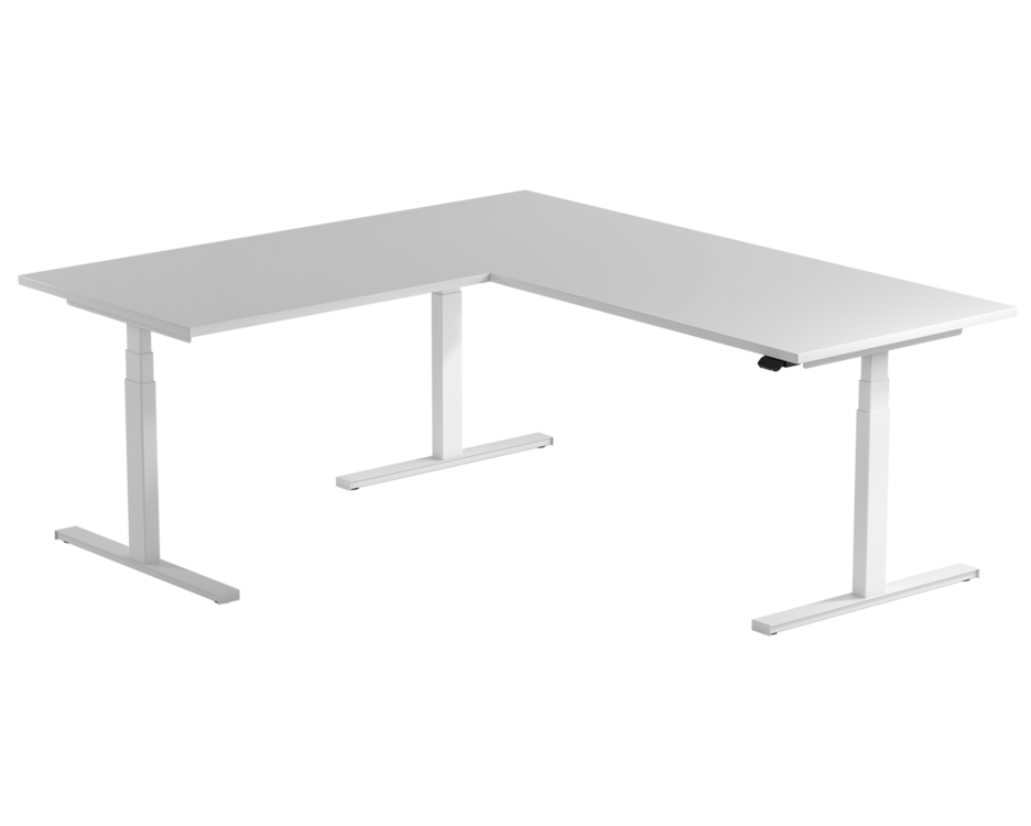 Linak Eckschreibtisch | H&ouml;henverstellbarer Eckschreibtisch | Worktrainer