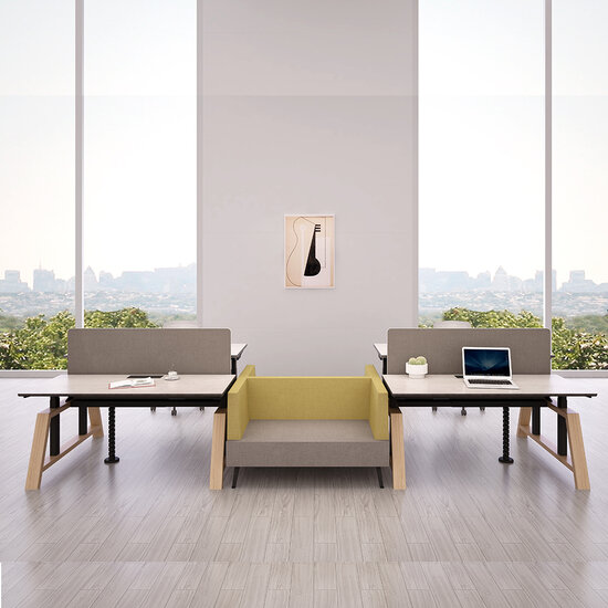 Workbench Oak Desk Elektrisch höhenverstellbarer Schreibtisch | Stehen Sie gesund 