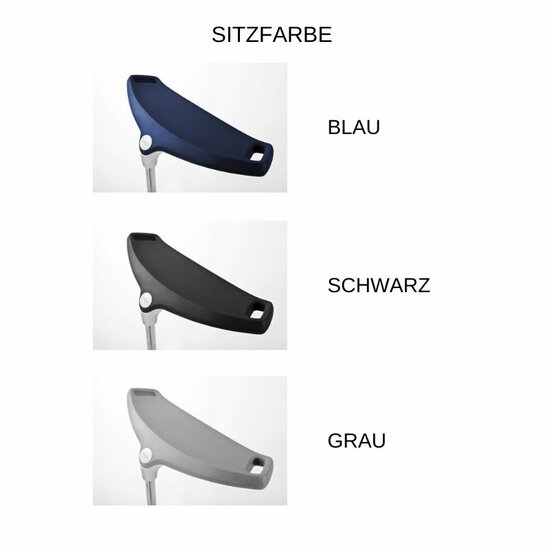 Hocker Fin Pur | Sitzen Sie gesund auf unseren ergnonomische Sitz-Steh-Hocker | Worktrainer.de | Farben