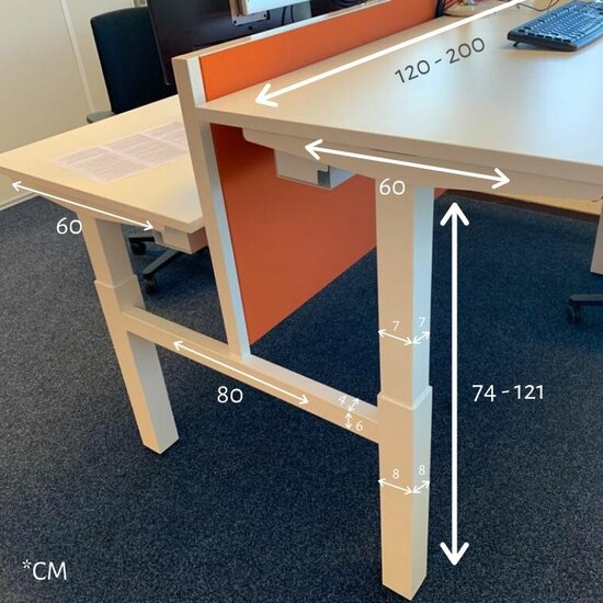 Honmove Duo Höhenverstellbarer Schreibtisch| Wechseln Sie das Stehen und Sitzen reglmäßig ab  | Worktraine