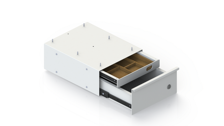 Duo Schreibtischschublade | Schublade unter dem Schreibtisch | Worktrainer.de