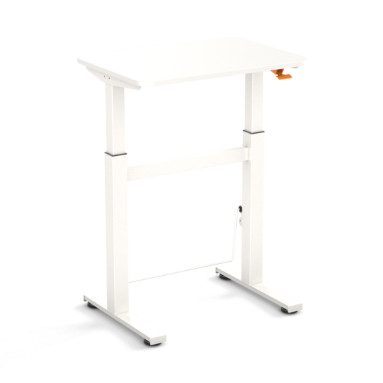 BouncyDesk Weiss | Sitz-Steh Schreibtisch | Bei der Arbeit fit bleiben | Worktrainer.de