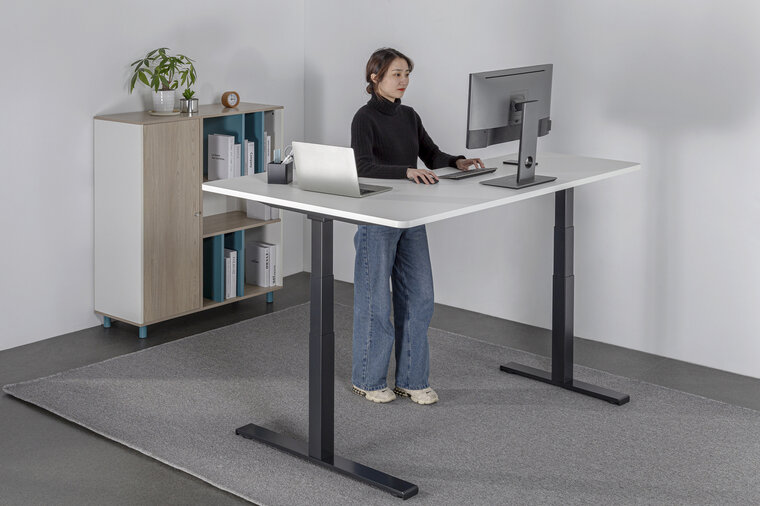 Lumi Sitz-Steh-Eckschreibtisch | Worktrainer