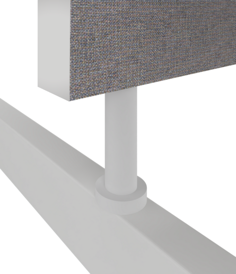 Nyink | Schützwande Doppel-Sitz-Schreibtisch | mit Aluminiumrahmen