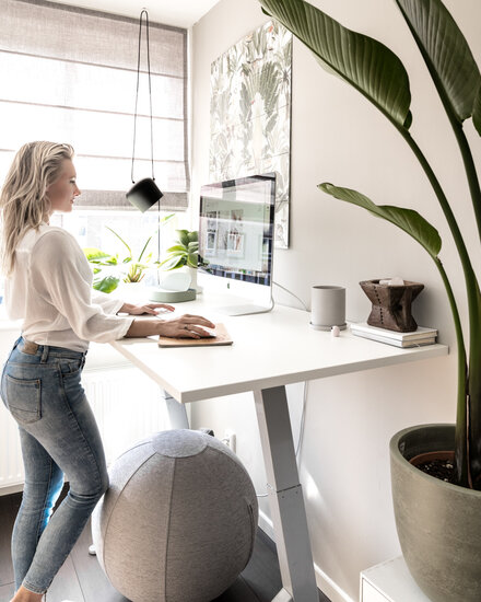 Sitz-Steh-Schreibtisch Y-Desk Bleiben Sie fit mit unseren ergonomische höhenverstellbare Schreibtische | Worktrainer