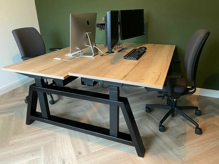 Workbench Oak Desk Elektrisch höhenverstellbarer Schreibtisch | Stehen Sie gesund 