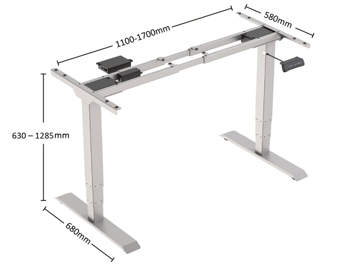 StudyDesk Pro | Elektrischer Sitz-Steh-Schreibtisch | Worktrainer