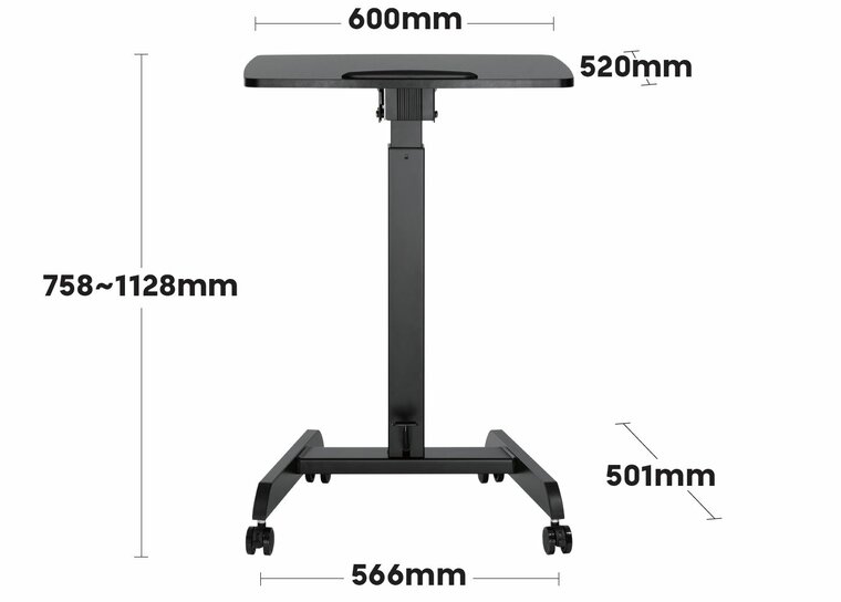 MobiSpot Höhenverstellbarer Schreibtisch | Worktrainer.de