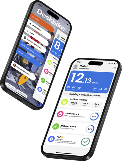 Deskbike - Speed- und Cadence-Sensor| worktrainer.de| Deskbike-App|  Gesund und aktiv durch den Arbeitstag| Leistung| Kalorien 