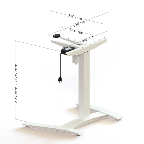 Conset 501/9 | Höhenverstellbarer Schreibtisch | Worktrainer