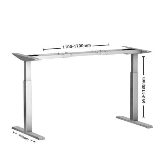 SteelForce 370 | Höhenverstellbarer Schreibtisch Elektrisch