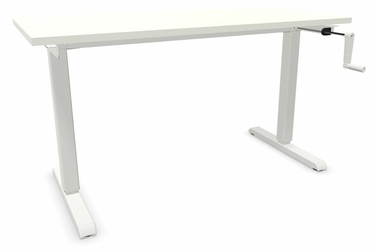 Sitz-Steh-Schreibtisch SteelForce 310 - Handkurbel| worktrainer| worktrainer.de| 
