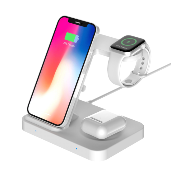 Wireless Charging Station | Alles op één plek opladen | Worktrainer.de | 5-in-1-Ladestation | Ladestation