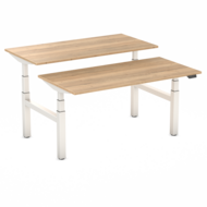 Doppelter Sitz-Steh-Schreibtisch - SteelForce 470 Workbench| Höhenverstellbarer Schreibtisch| Memory Display| verstellba