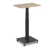 TinyDesk Gasfeder | Kleiner 1-beiniger Höhenverstellbarer Schreibtisch